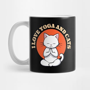 Cat Doing Yoga, Fitness with Cats, Yoga, and Cat Lover Gift Mug